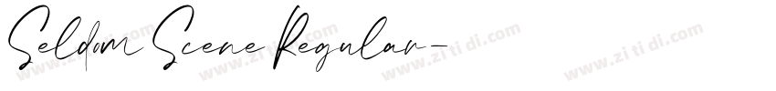 Seldom Scene Regular字体转换